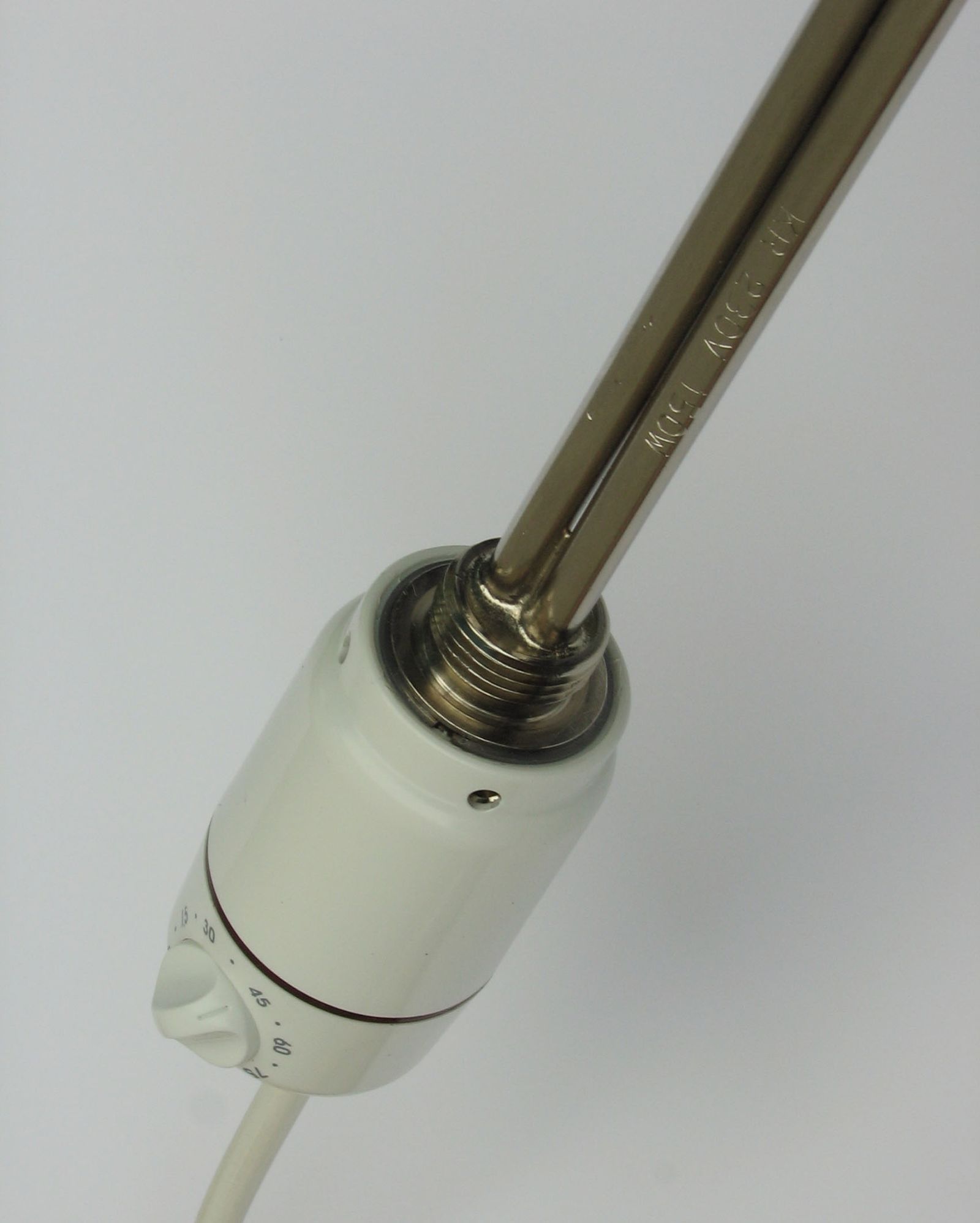 HS Elektro-Heizpatrone 600 Watt, mit Kabel und Stecker, weiß